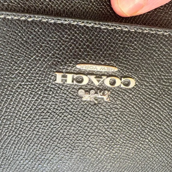 Coach black leather north south crossbody bag CM235 - Picture 3 of 13